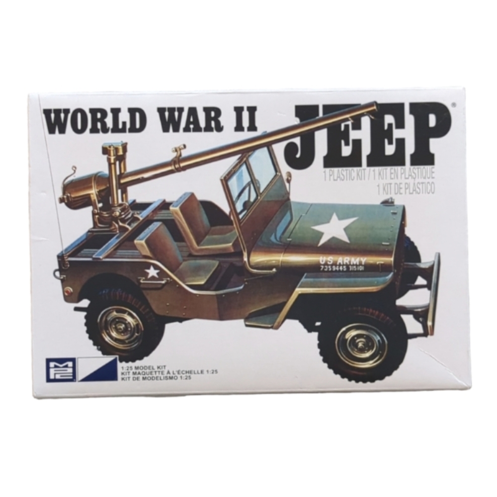 MPC World War II Jeep 1:25 Scale Plastic Model Kit